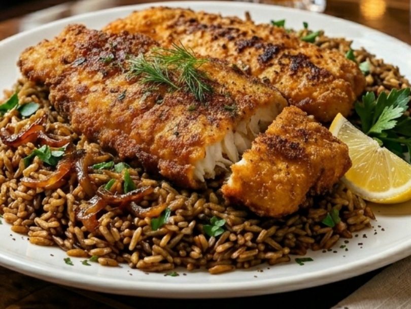 Fried fish fillet