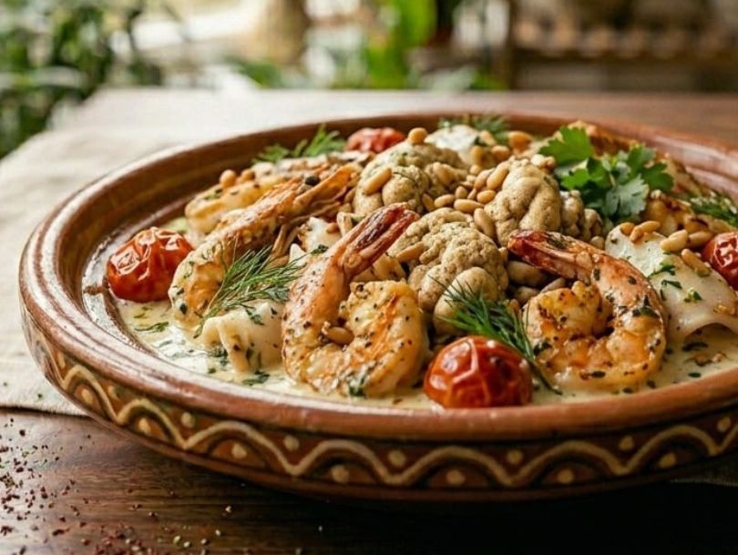 Mixed Tagine with White Sauce