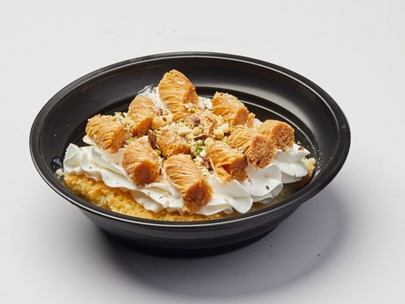 Tres Leches kunafa with nuts
