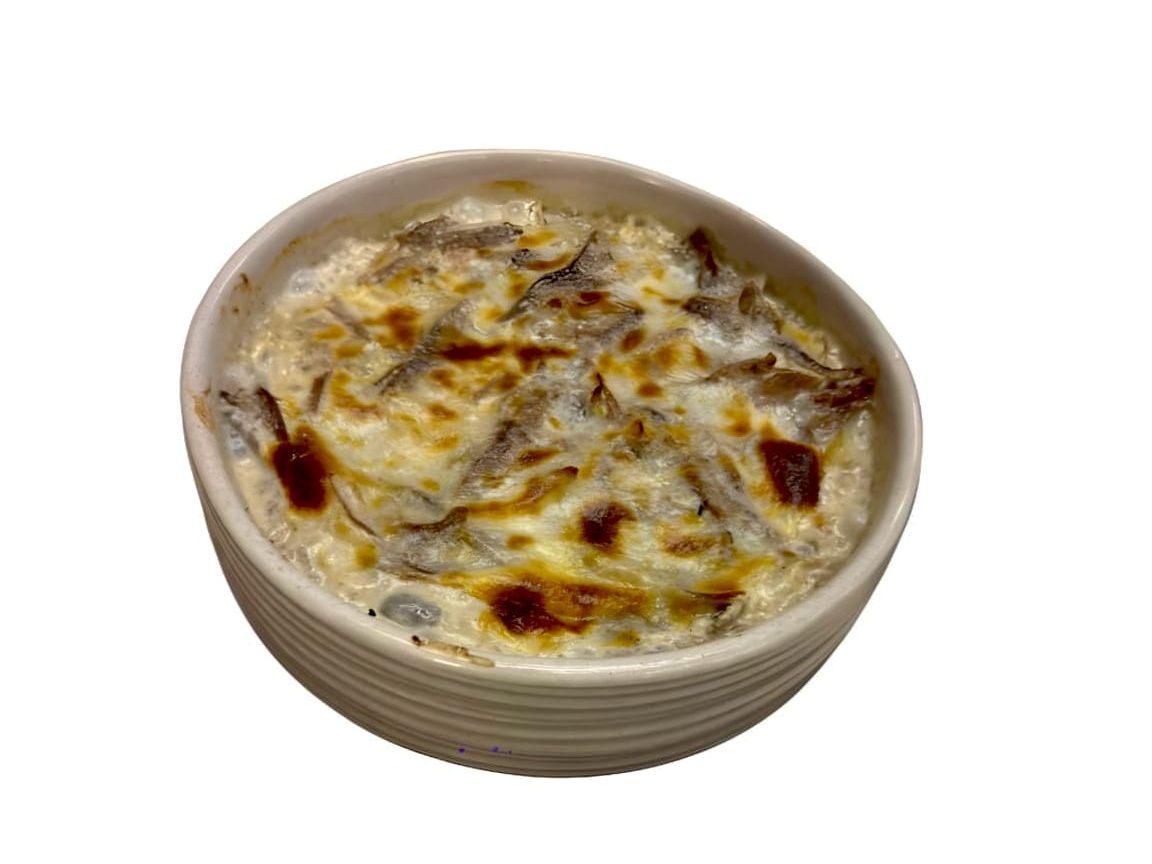 Oven baked rice with pigeon