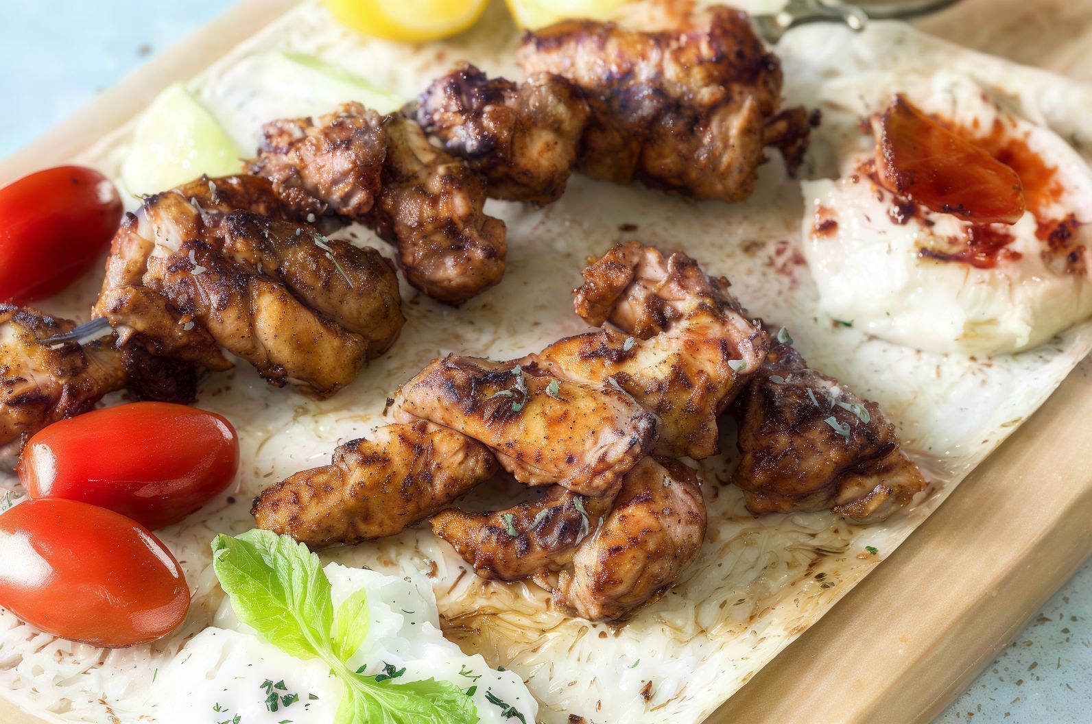 1/4 Chicken Shish Meal