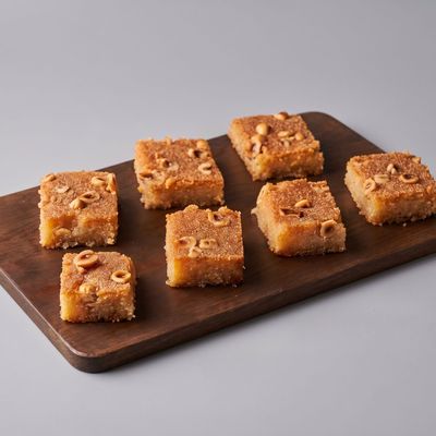 Basbousa with Hazelnuts