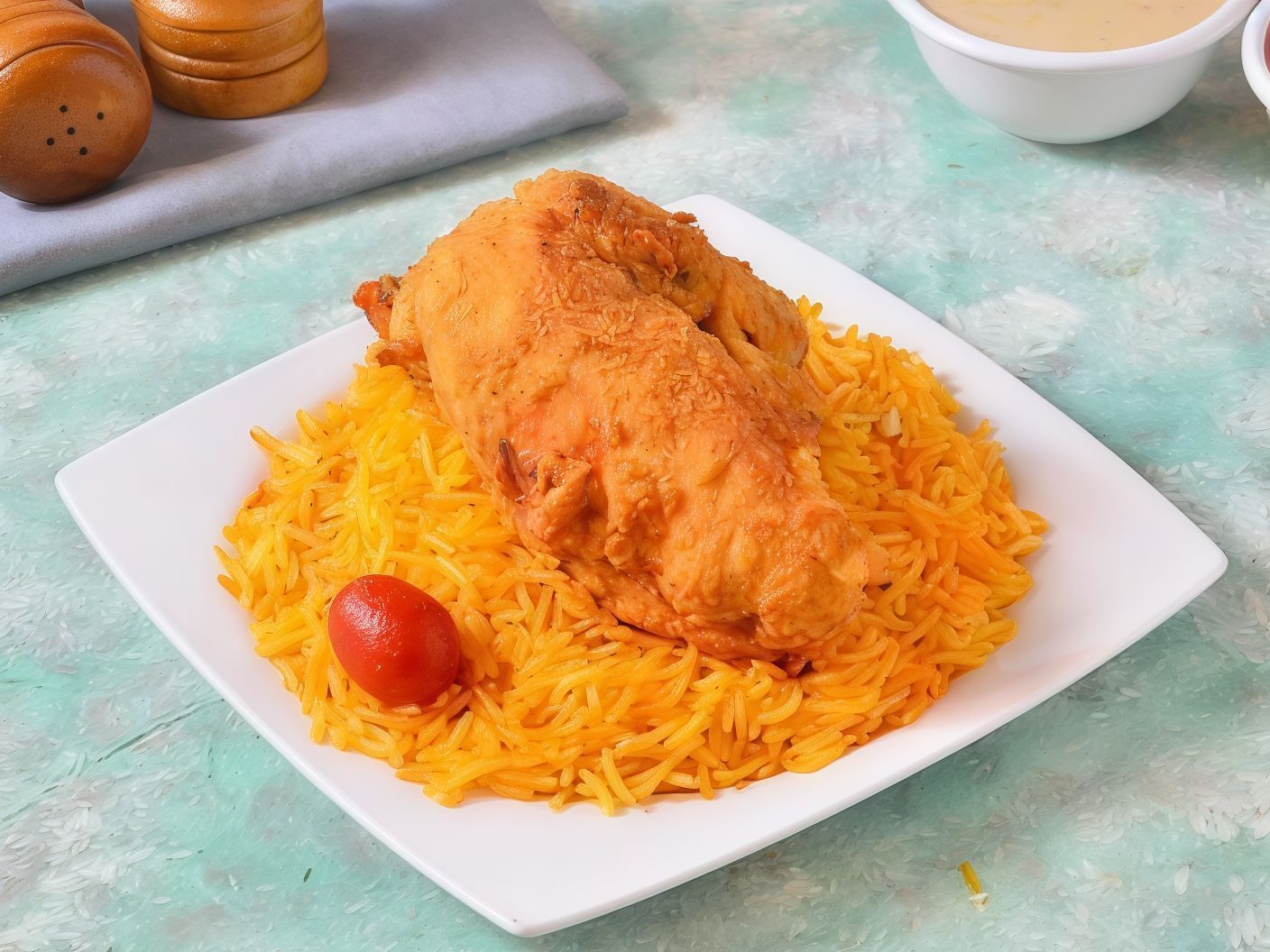 Quarter Turkish Chicken With Large Rice Meal
