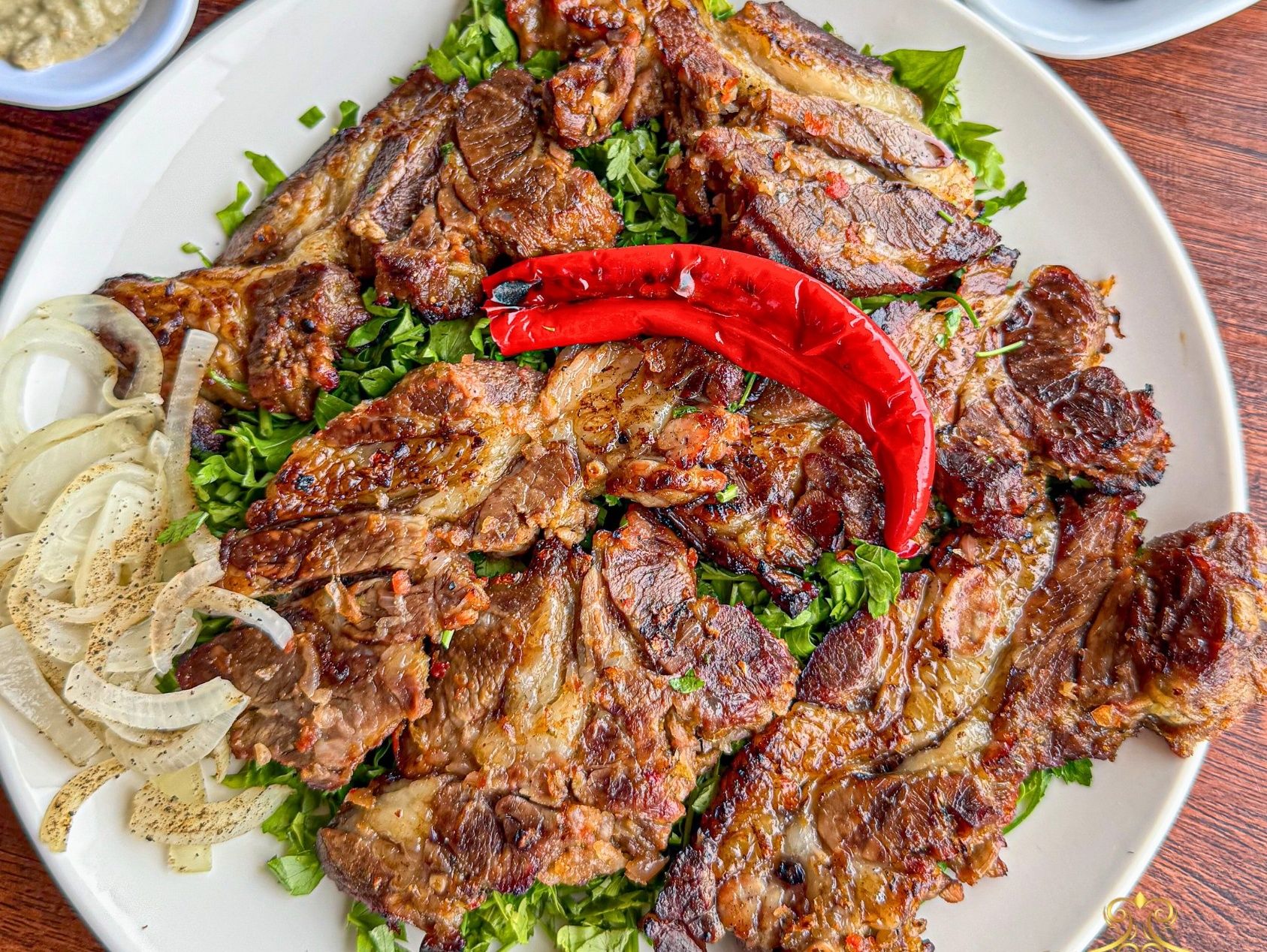 Nifa with mixed rice or Fatta with vinegar and garlic