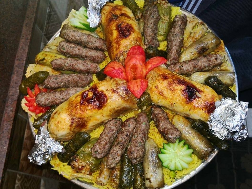 Kofta casserole with stuffed chicken