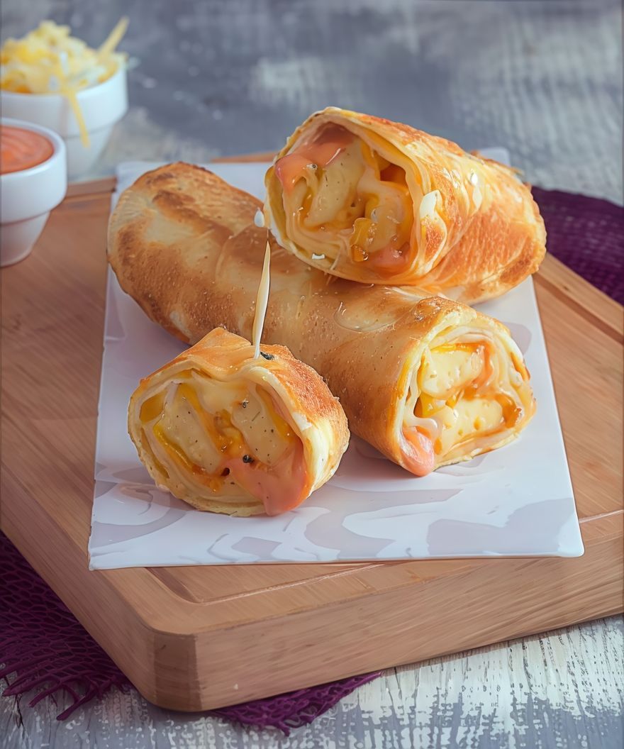 Mozzarella cheese pie