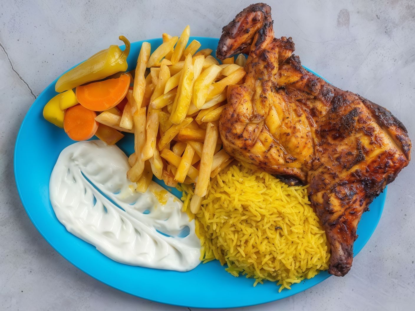Half Charcoal Chicken