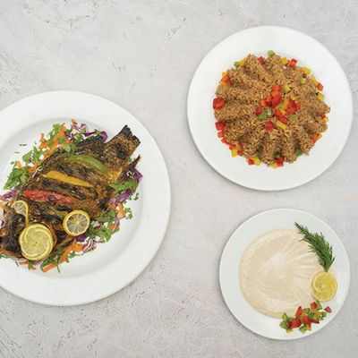 Grilled Tilapia Fish Meal