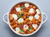 Italian mixed pasta with meat