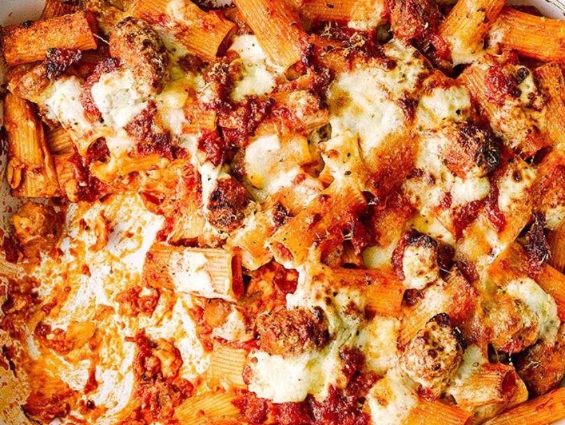 Italian Pasta With Hot Dog