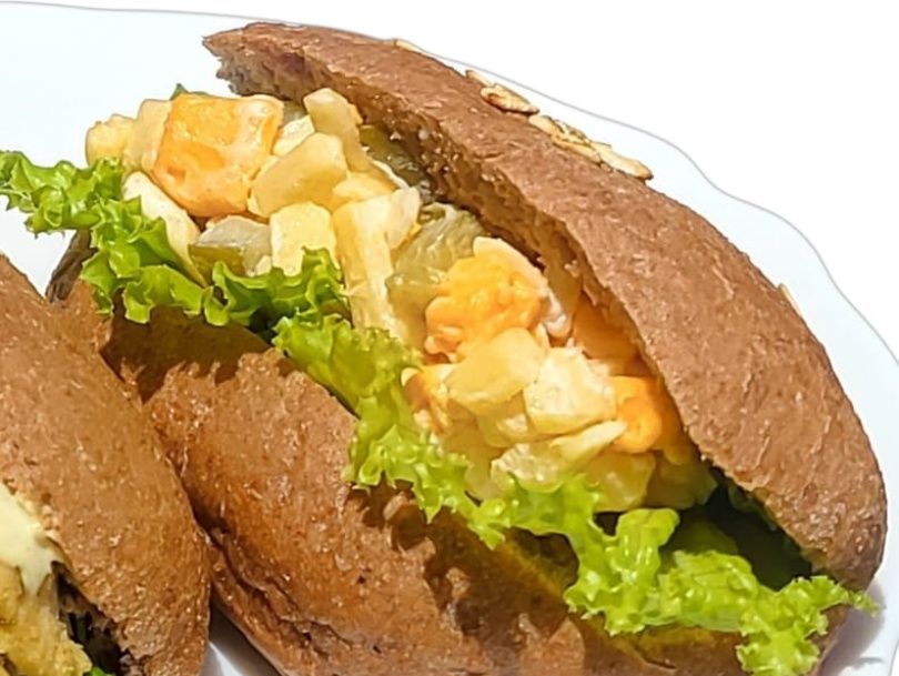 Whole wheat cheese sandwich