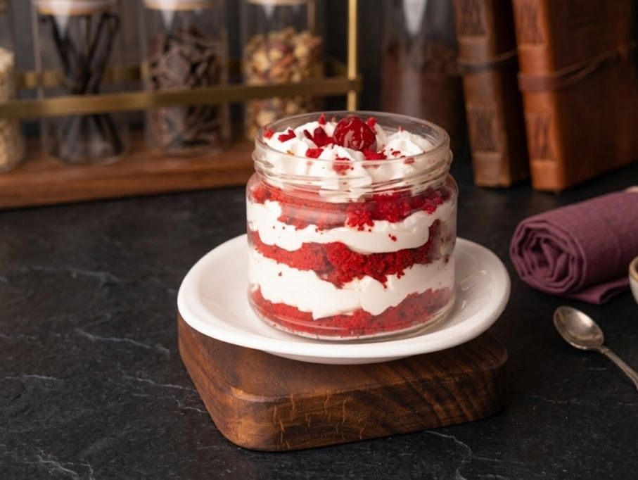 Red Velvet Jar Cake