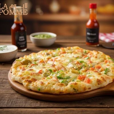 Oriental pizza mixed meats