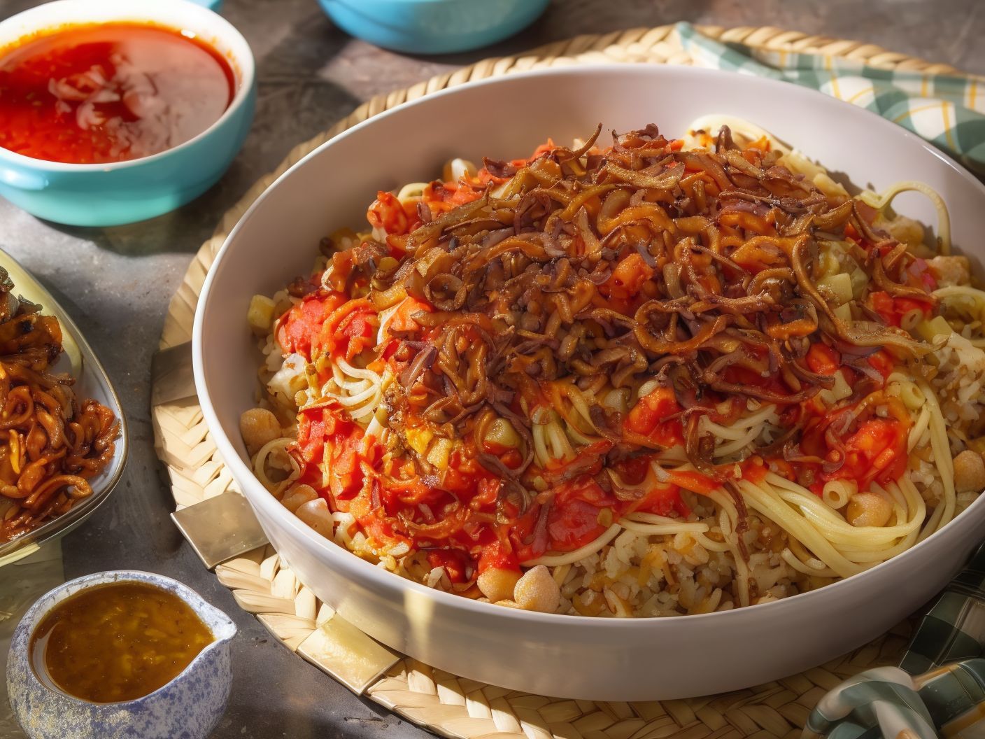 Koshary Gambo With Sausage.
