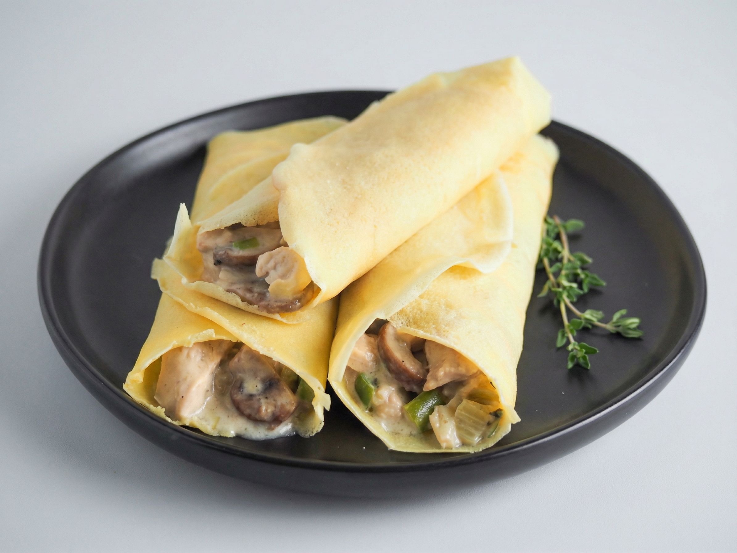 Chicken Shawerma Crepe Roll