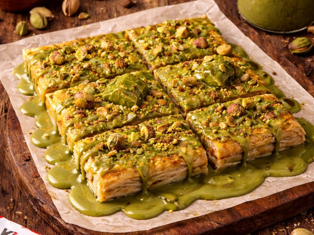 Medium Pistachio Halabi Sauce Pie