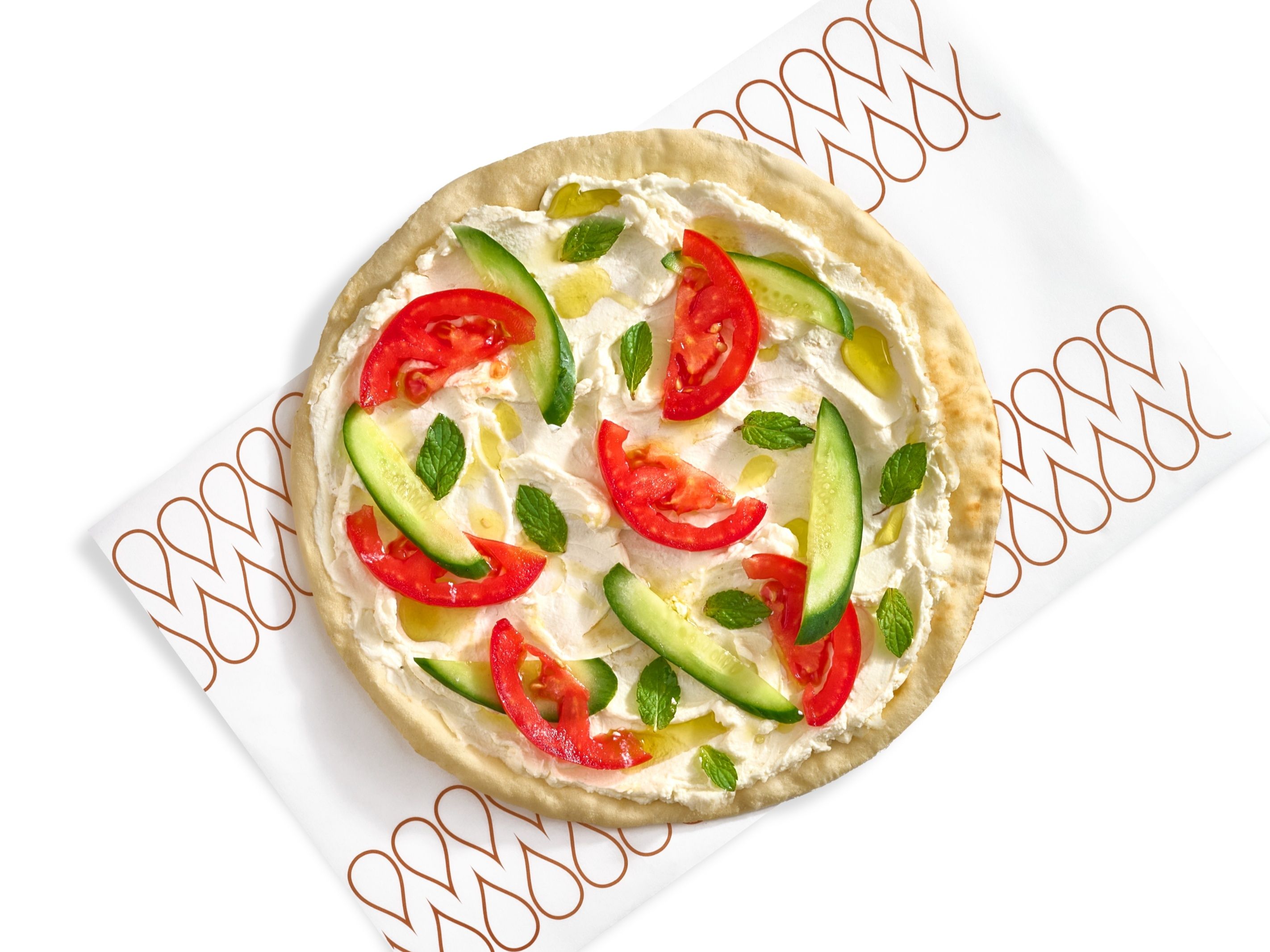 Manousheh Labneh Vegetables