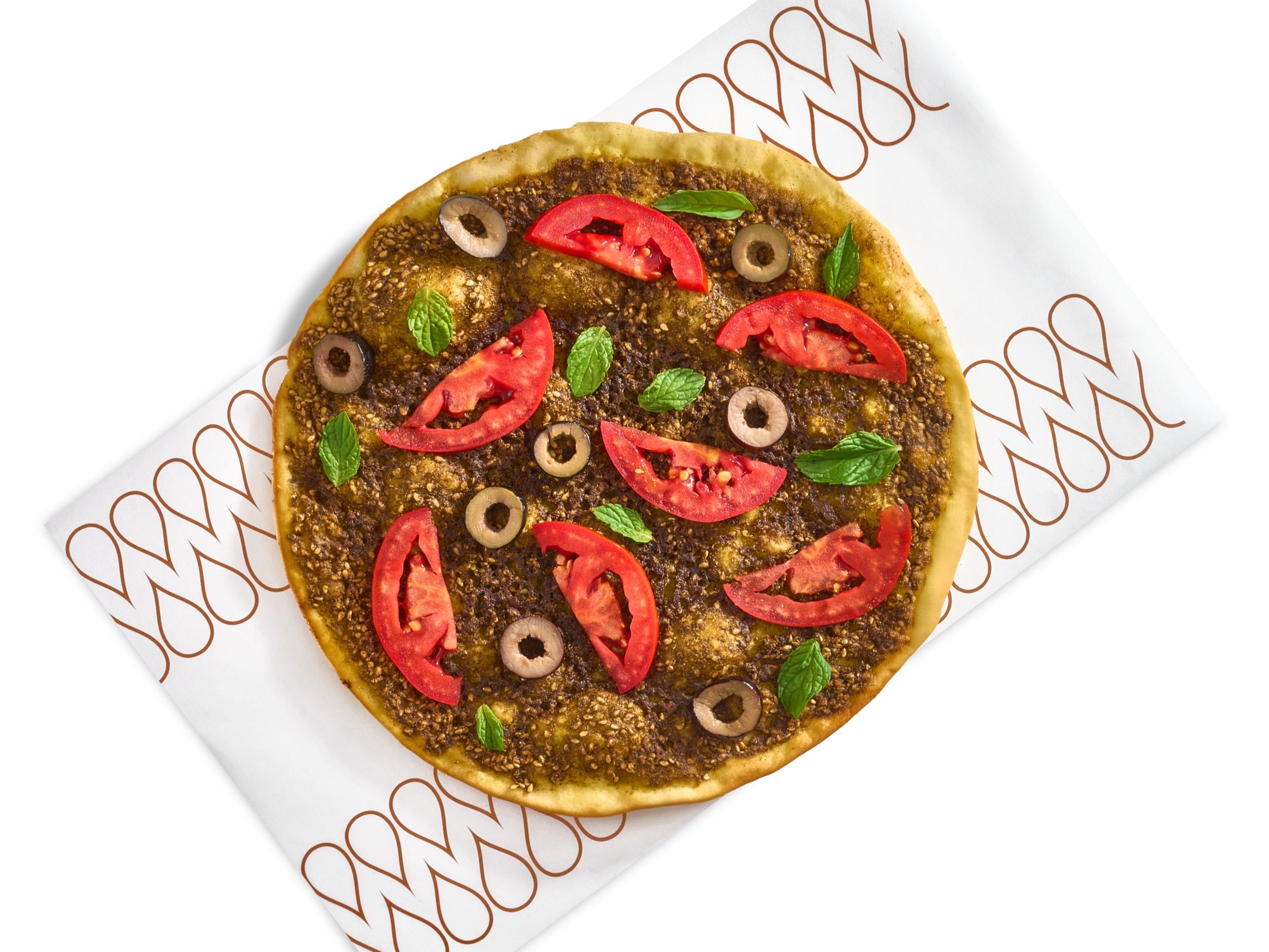 Za'atar Manousheh with Vegetables