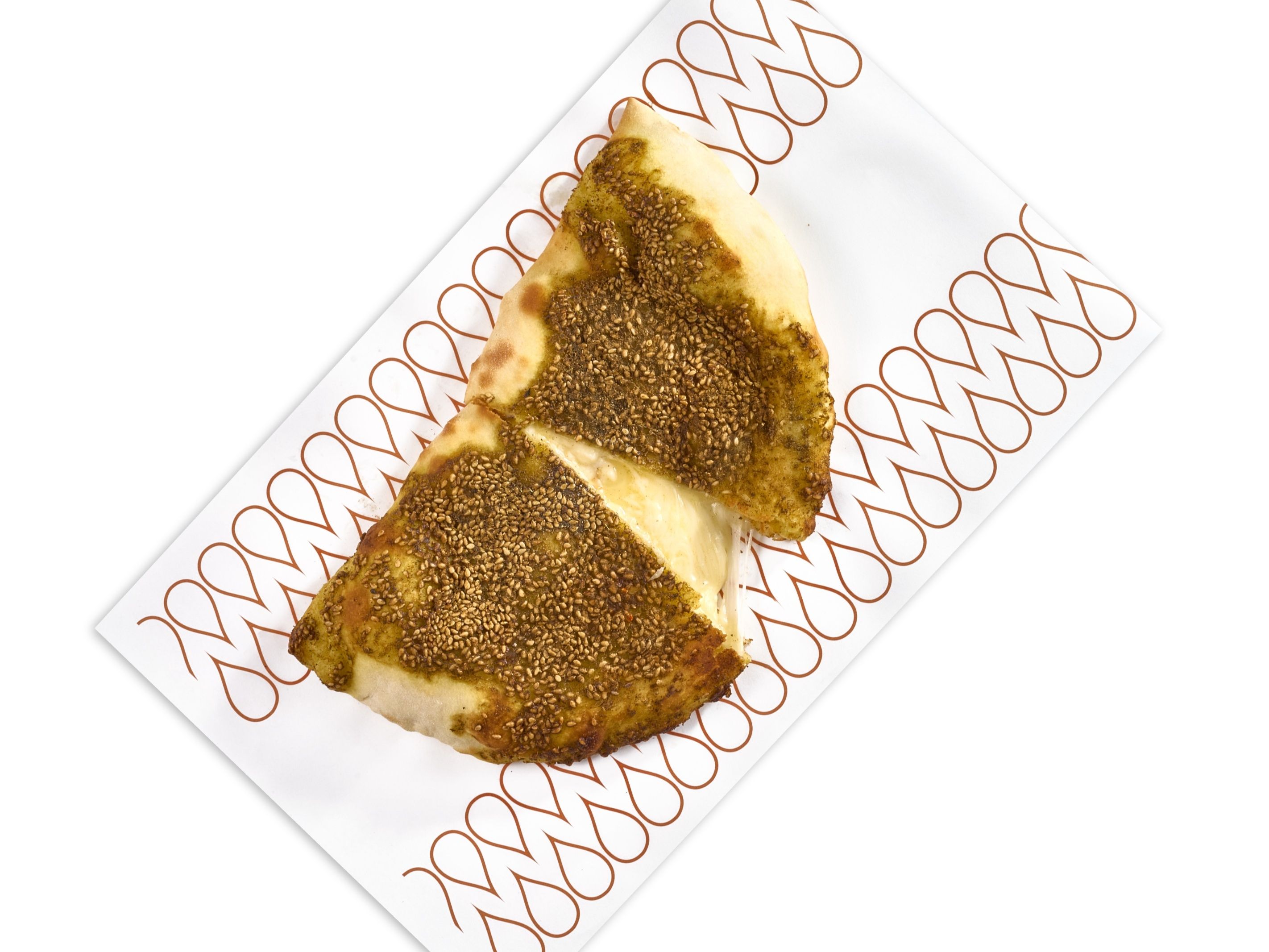 Za'atar and Cheese Man'oushe