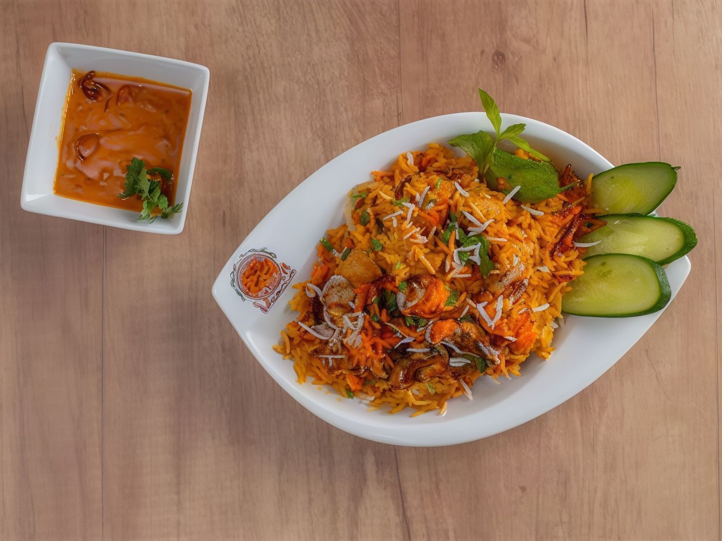RI02- Chicken Biryani Rice In Indian Style