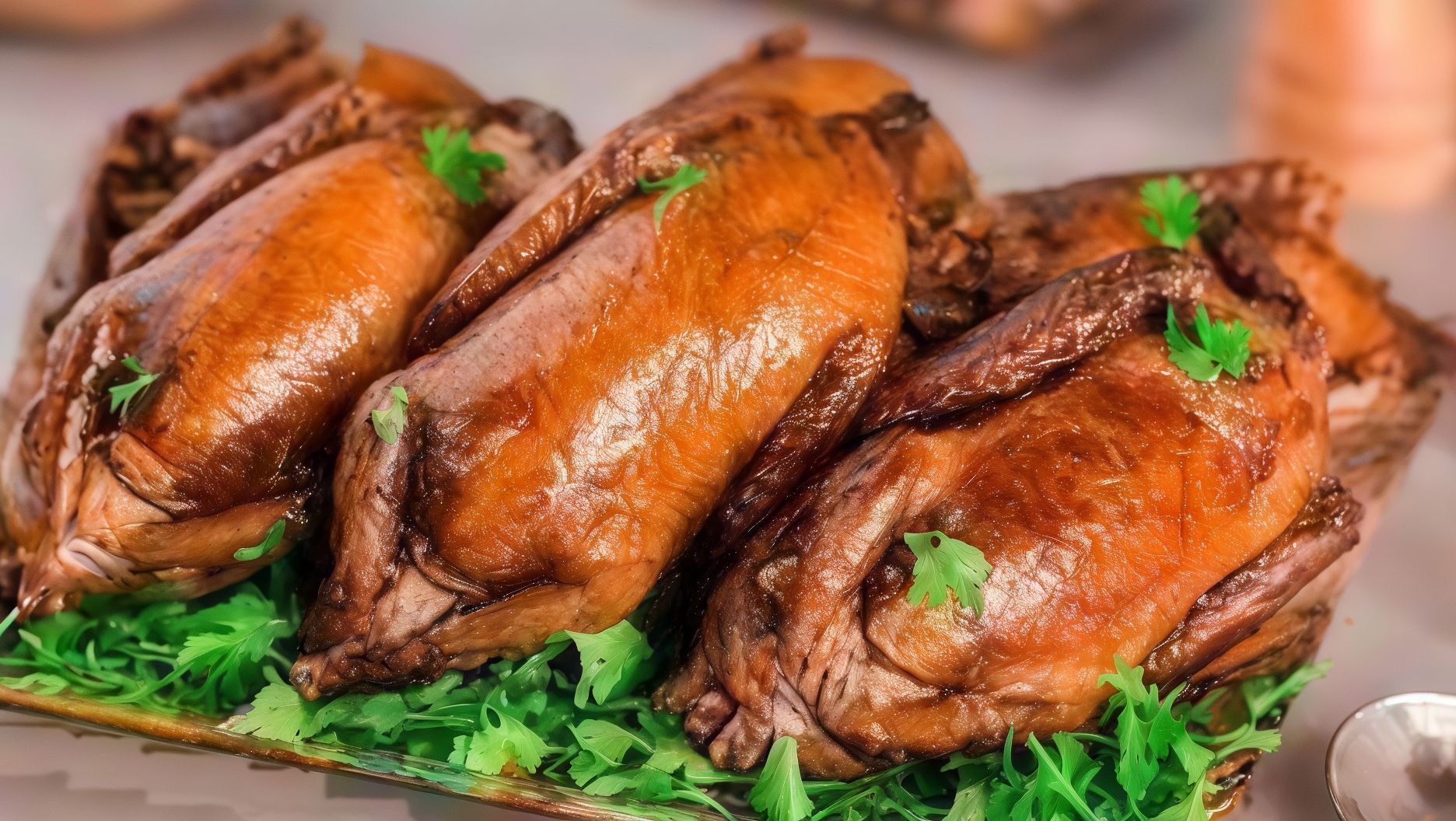 Grilled pigeon