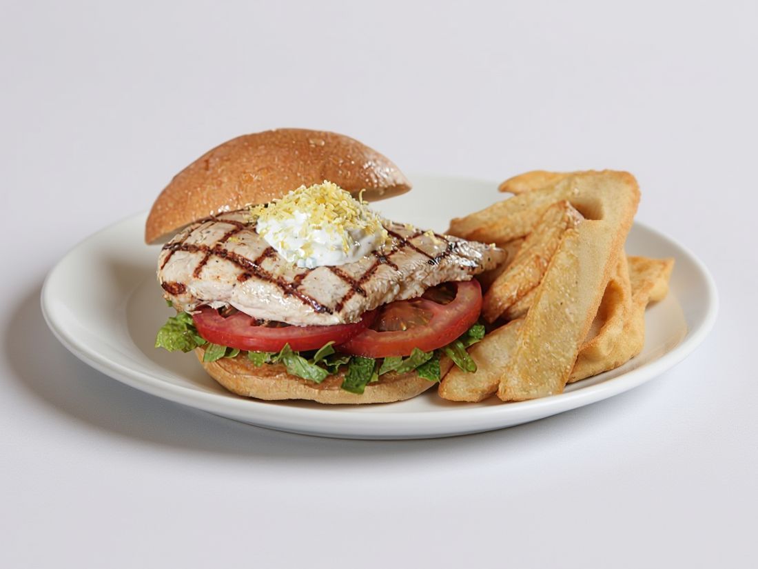 Chicken With Lemon And Pepper Sandwich