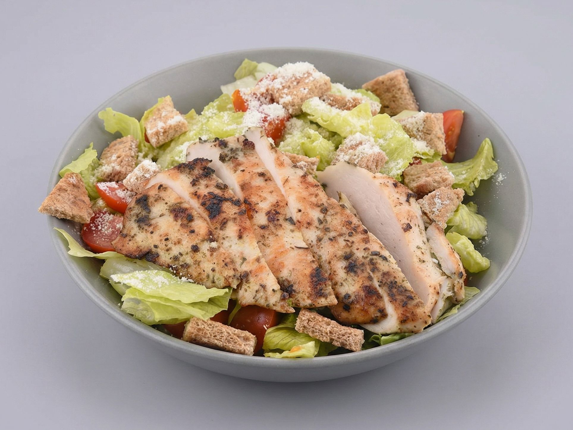 Caesar Salad With Grilled Chicken Breast