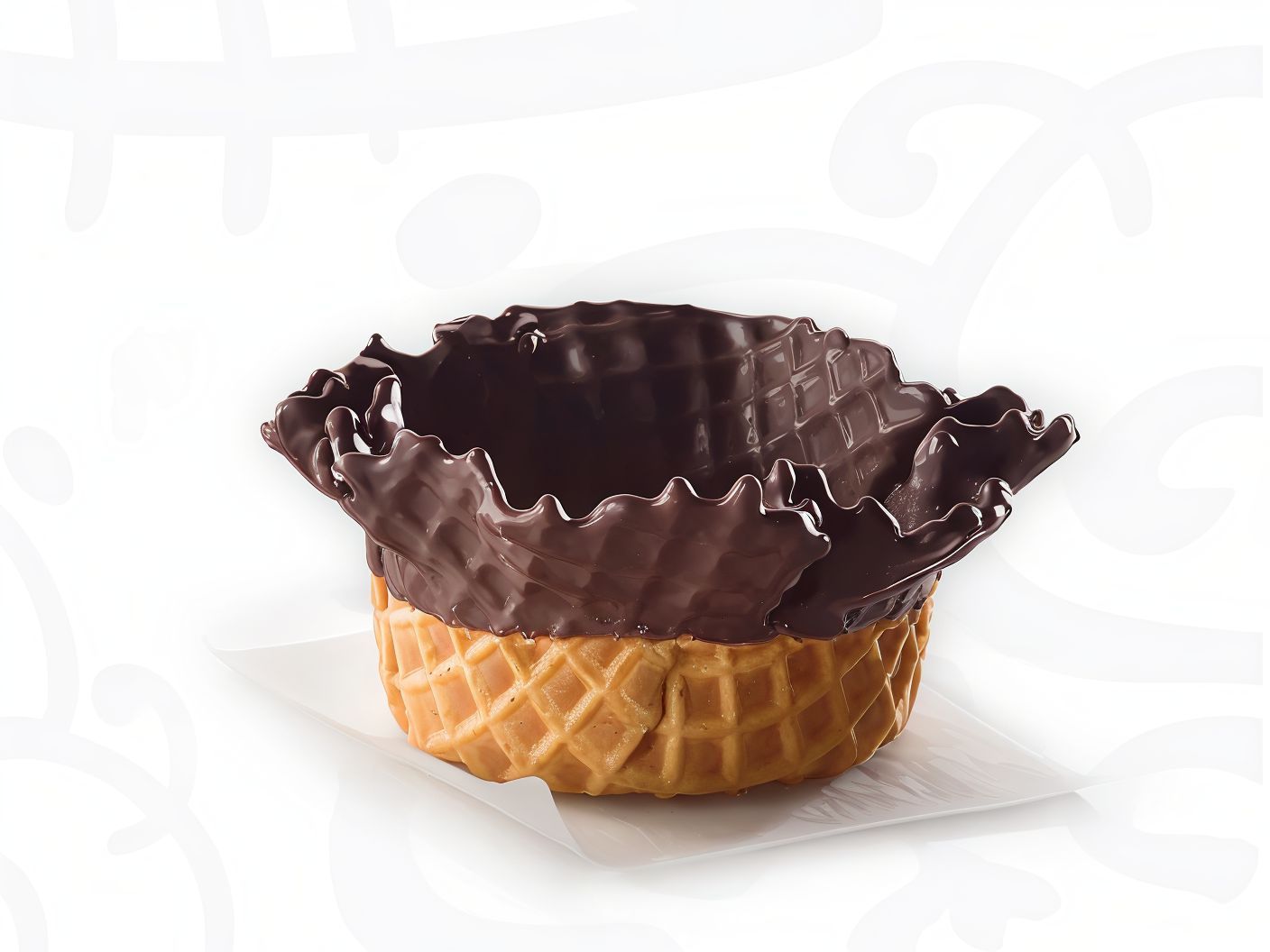 Dipped Chocolate Waffle