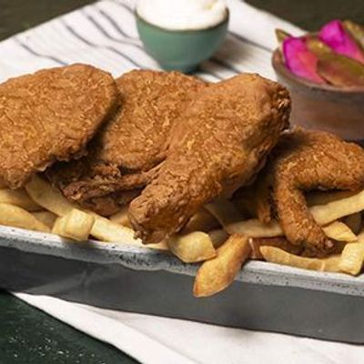 نصف دجاجة مشوية