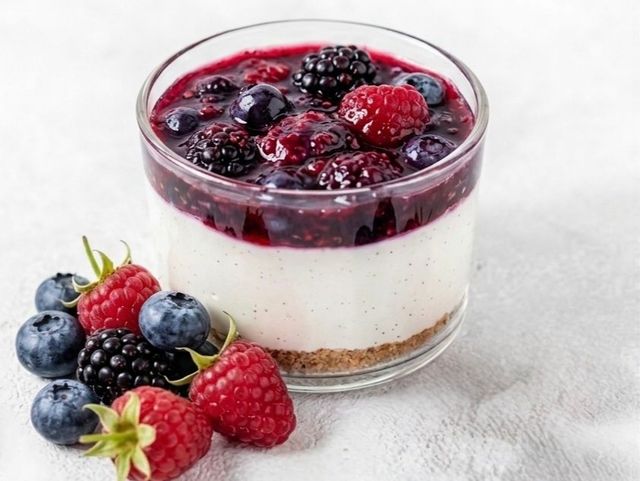Mixed Berry Cheesecake - 384 Calories