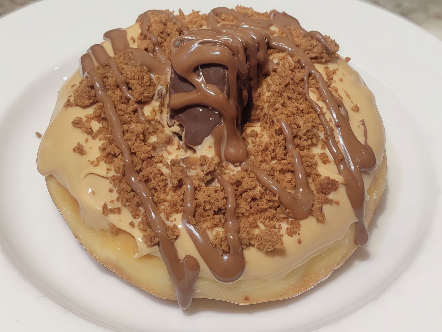 Large Lotus with Nutella filling