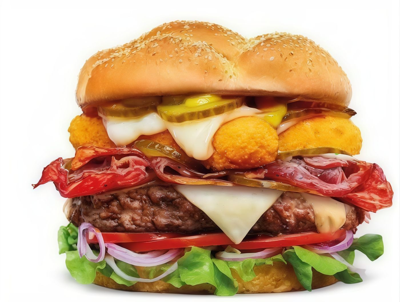 Smash Mozzarella Steak Burger