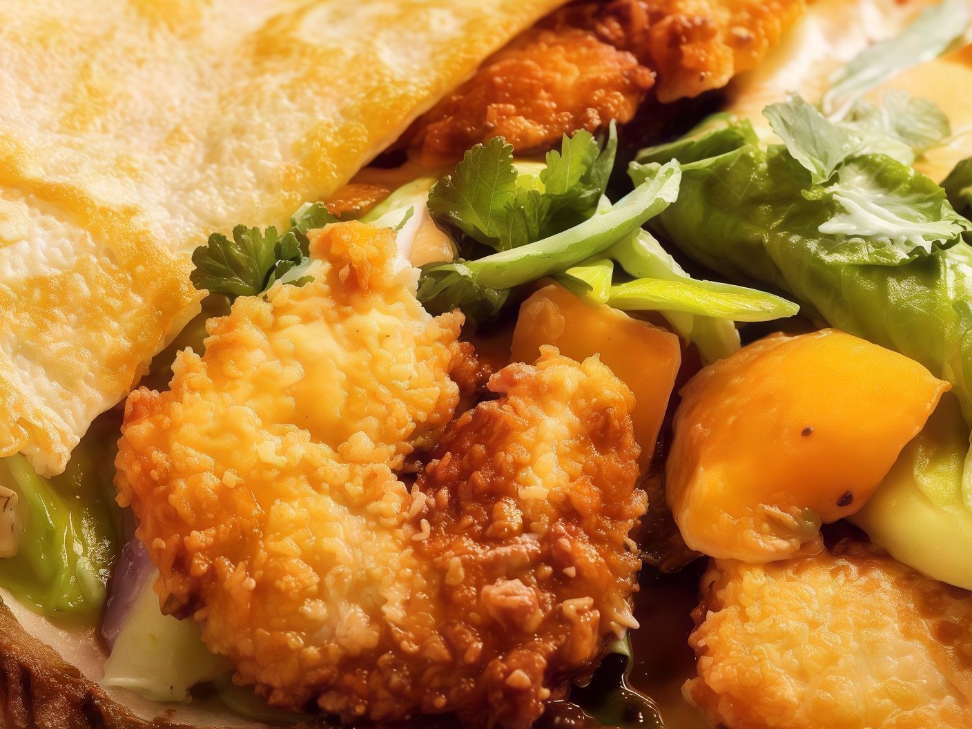 Chicken BacCon Crepe