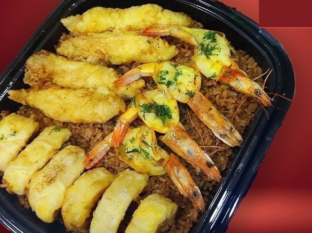 Fresh shrimp meal