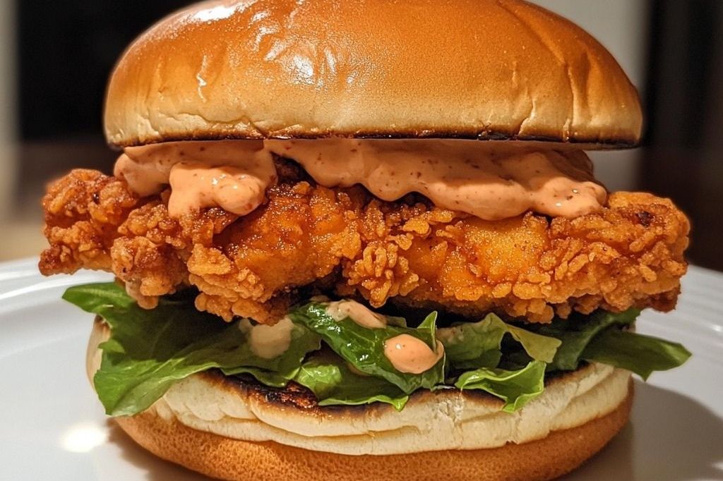 Triple Chicken Burger