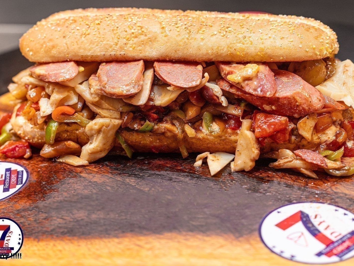 Mexican hot dog sandwich