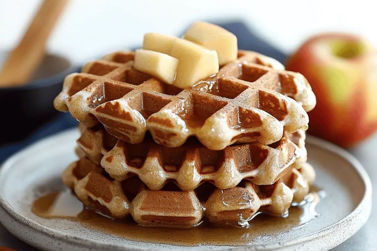 Nutella apple waffle