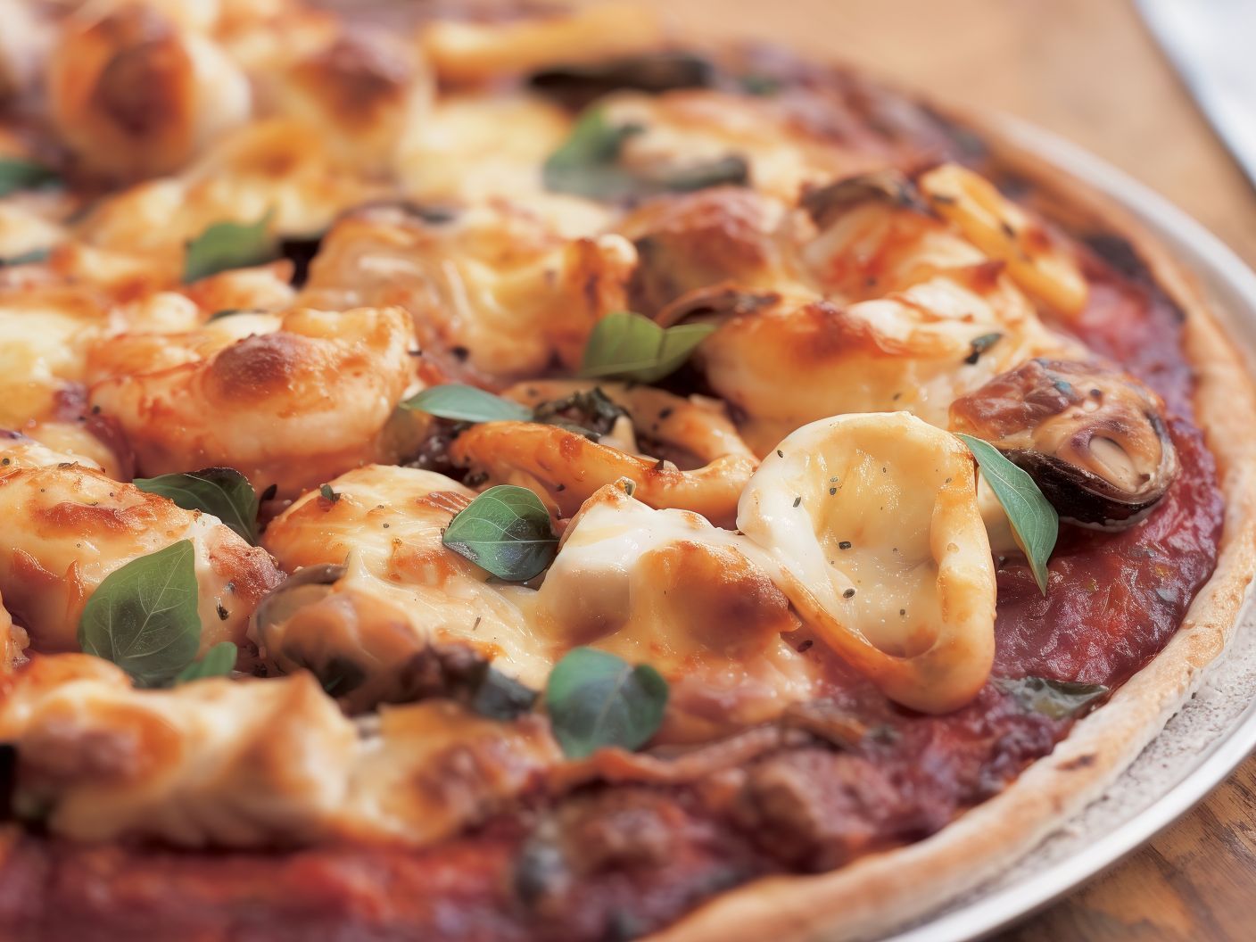 Seafood Ranch Pizza