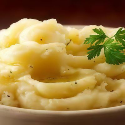 Box of mashed potatoes