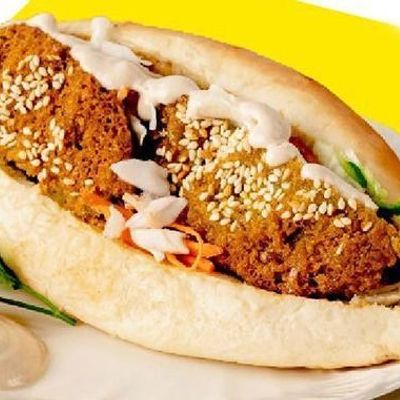 Falafel with pickled lemon