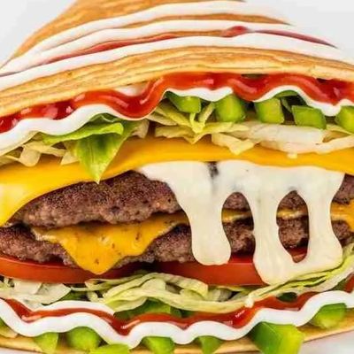 Beef Burger Crepe