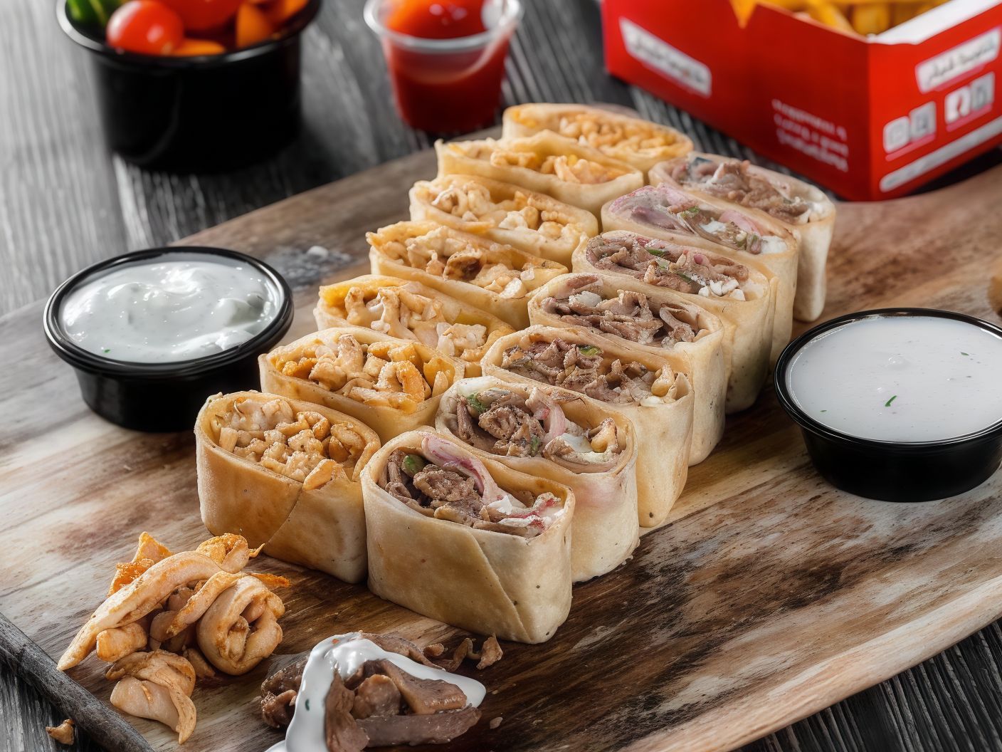 Double Mixed Arabic Shawarma