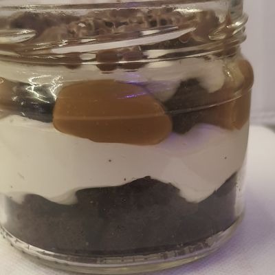 Brownies Cheesecake Jar