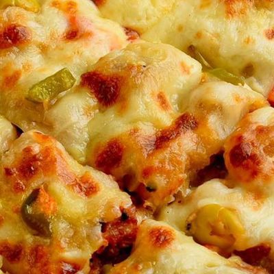 Alexandrian Hawawshi Sausage and Pizza Bread