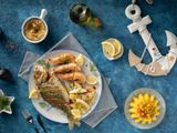 Fresh sea bream meal