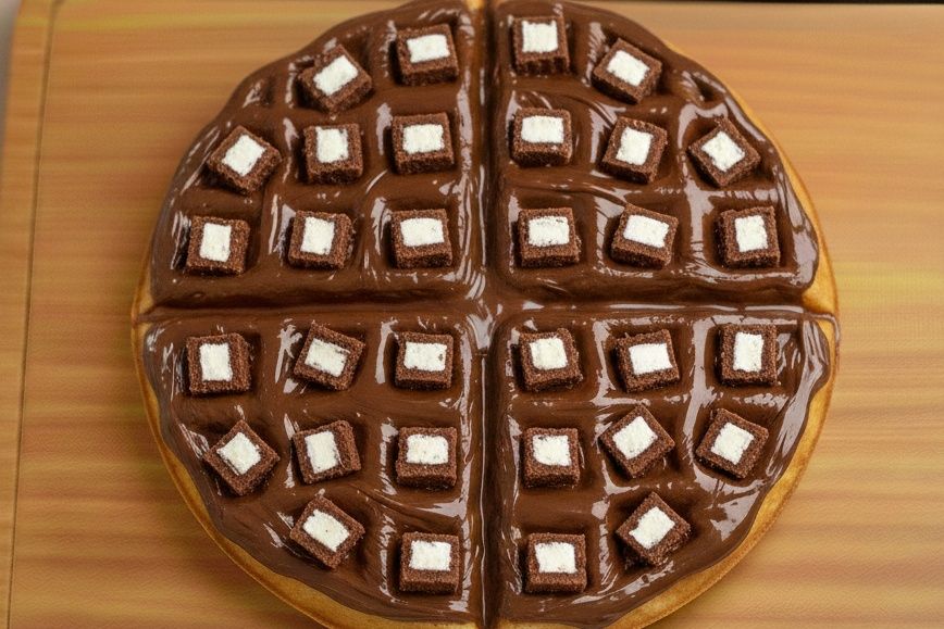 Nutella Waffle with Hohos