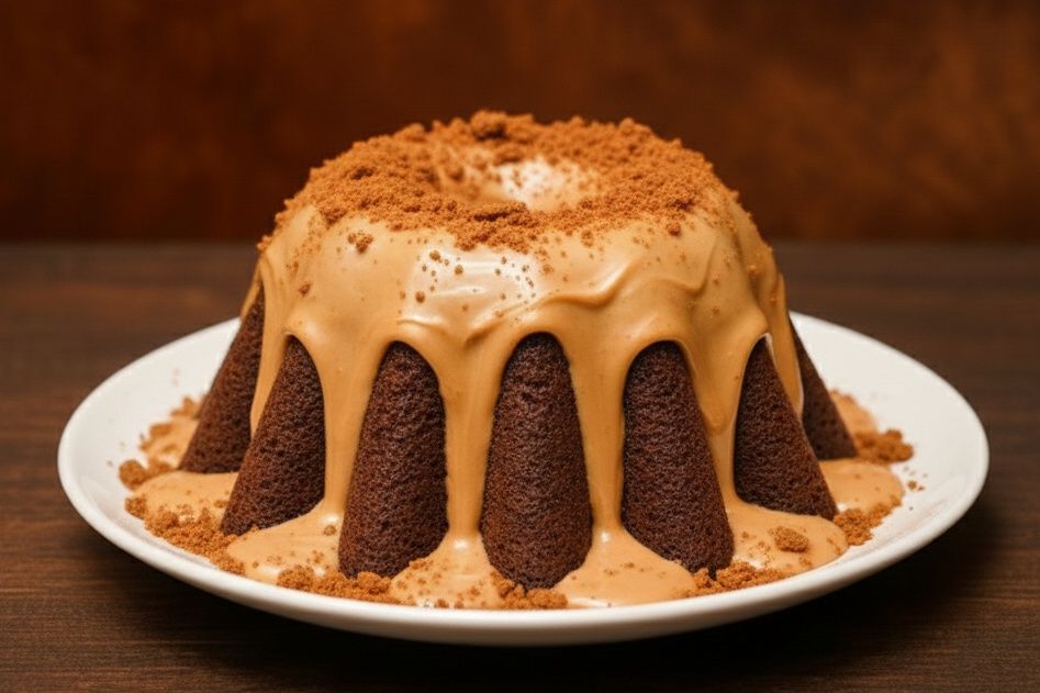 Molten cake with lotus addition