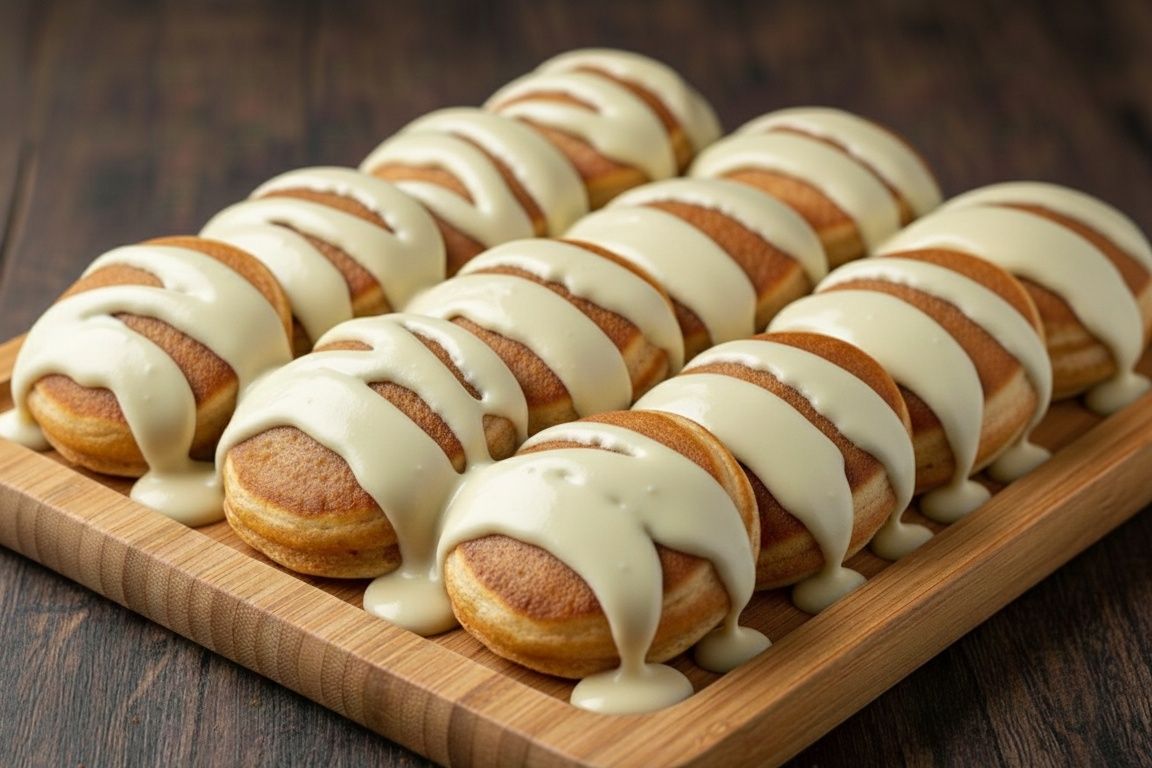 Mini Pancakes 15 pcs White Chocolate