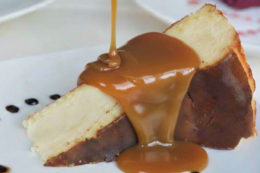 San Sebastian with Caramel