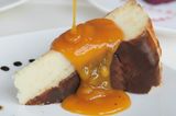San Sebastian with Peach Sauce